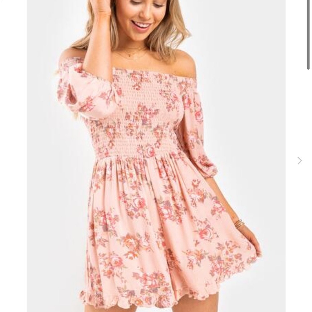 Anelle floral off the shoulder romper